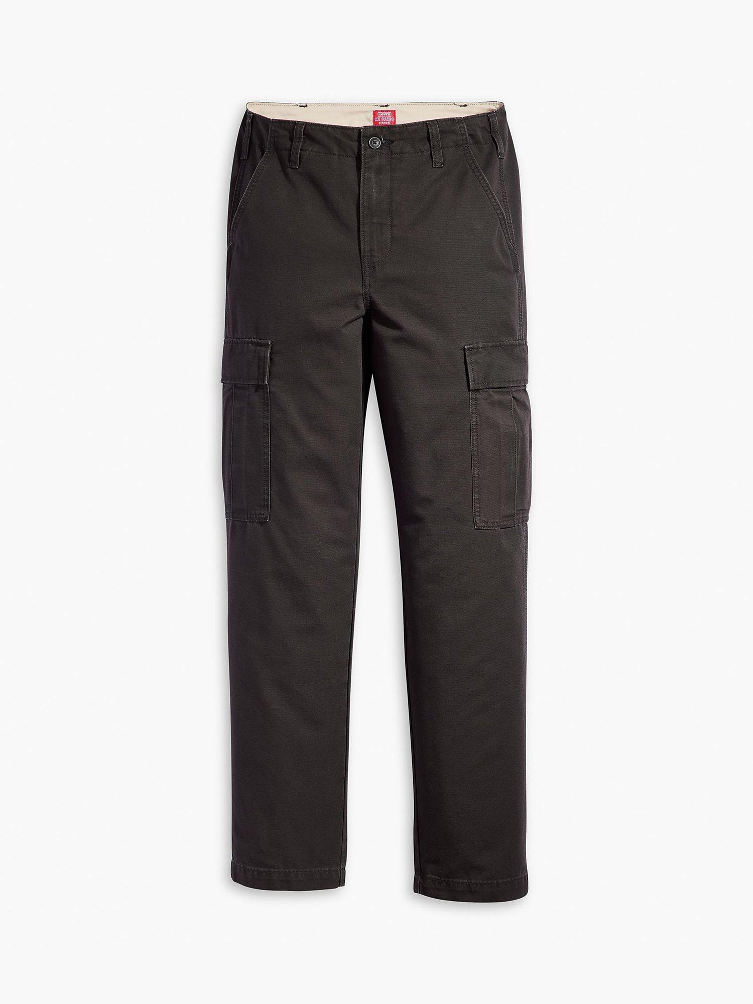Product image 4 of 4, which shows Levi's XX Straight Fit Cargo Trousers, Meteorite Canvas, 30R