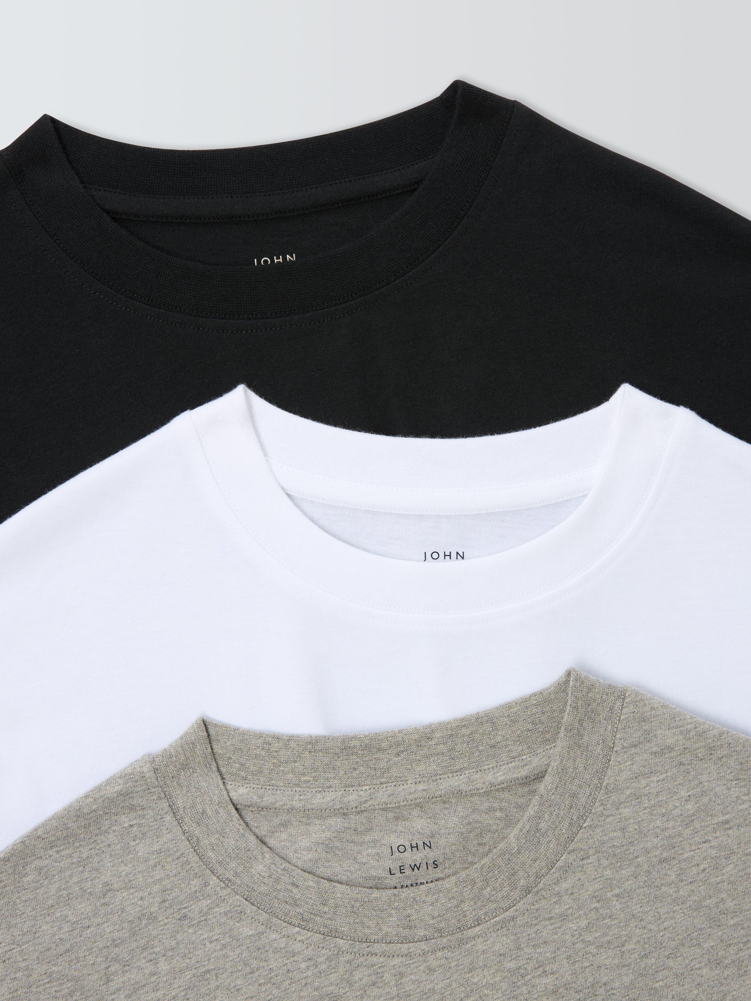 Product image 5 of 8, which shows John Lewis Kids' T-Shirts, Pack of 3, Multi, 13 years
