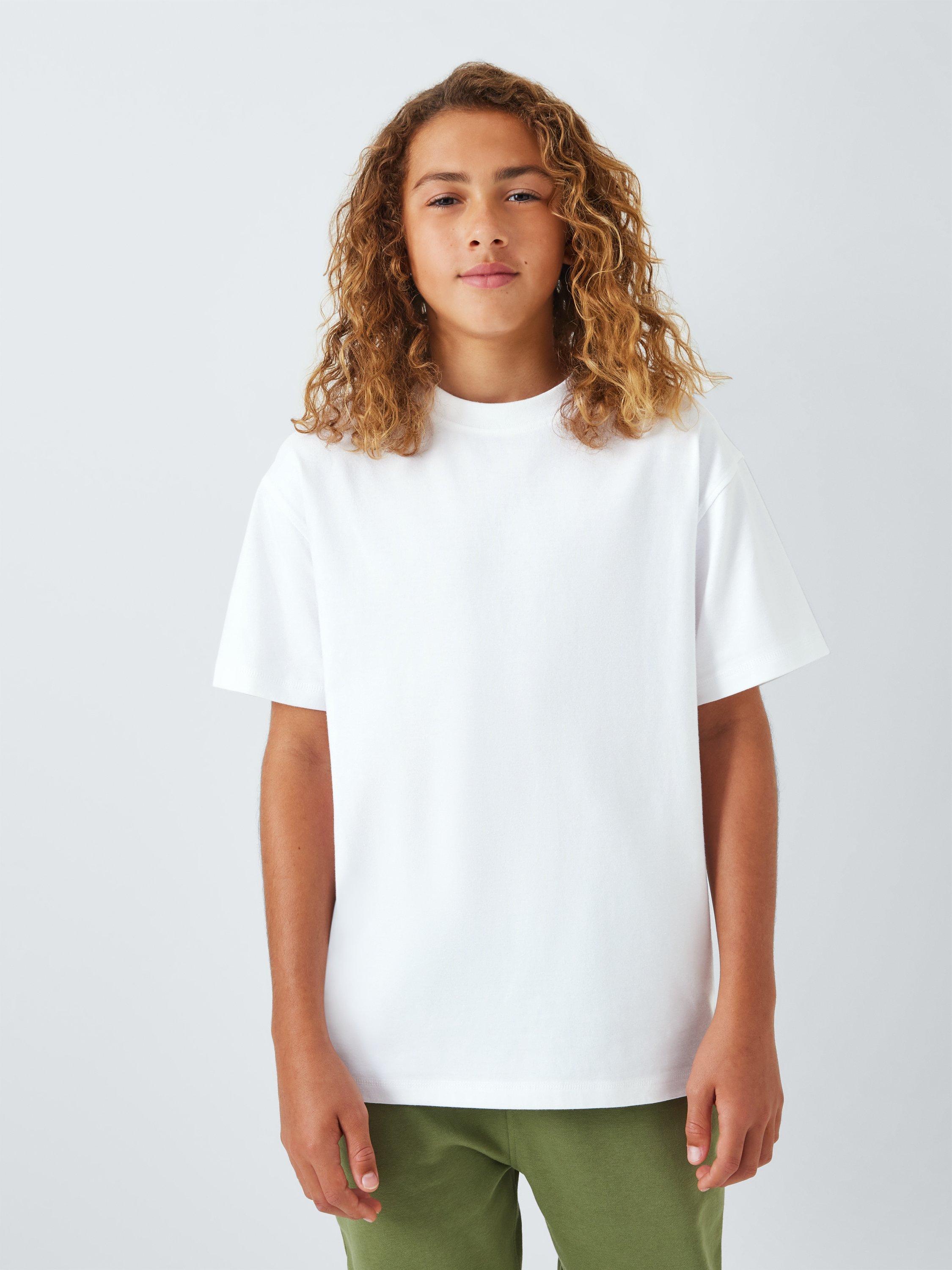 Product image 2 of 8, which shows John Lewis Kids' T-Shirts, Pack of 3, Multi, 13 years