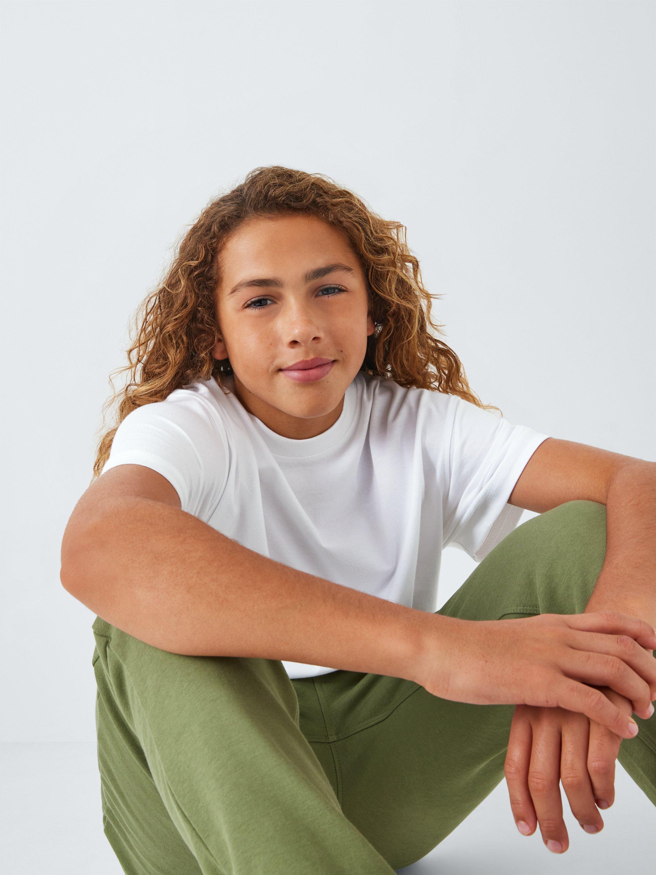 Product image 8 of 8, which shows John Lewis Kids' T-Shirts, Pack of 3, Multi, 13 years