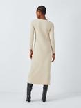 John Lewis ANYDAY Ribbed Knit Maxi Dress, Natural, Natural