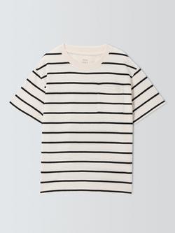 John Lewis Kids' Breton Stripe T-Shirt, Multi - view 2, Multi