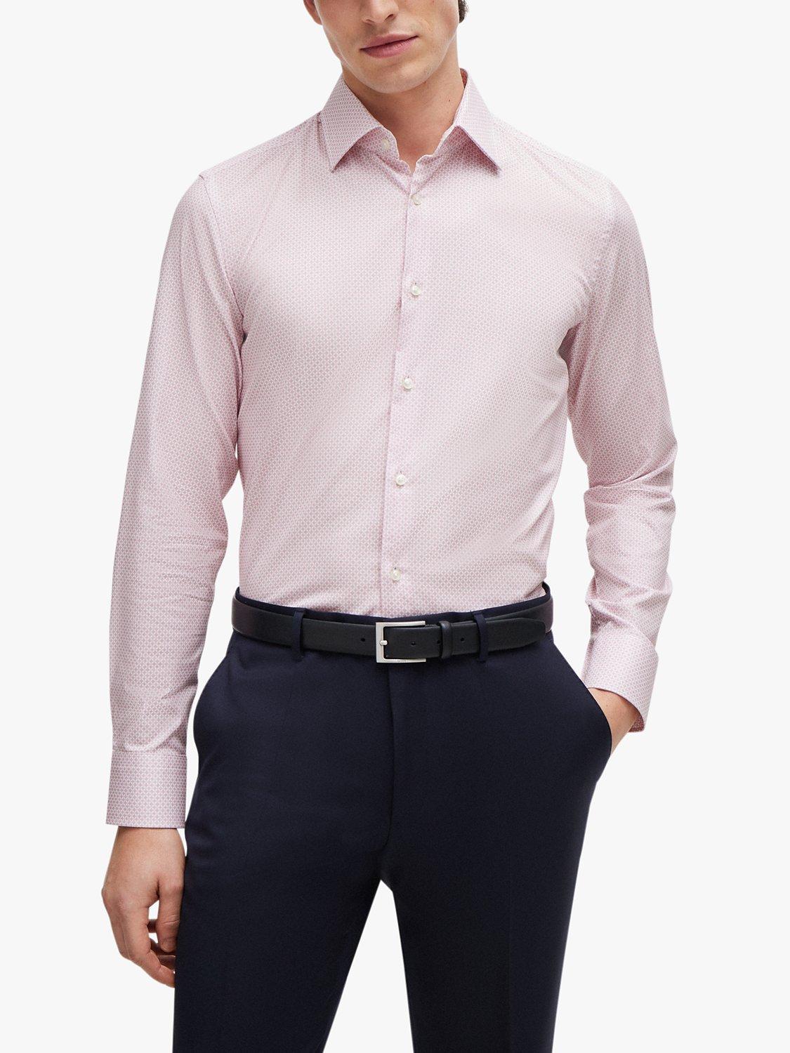 BOSS Slim Fit Shirt, Light/Pastel Pink