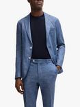 BOSS Linen Blend Slim Fit Blazer, Blue