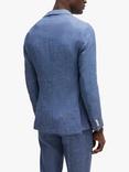 BOSS Linen Blend Slim Fit Blazer, Blue