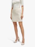 BOSS Vaseto Mini Tweed Skirt, Ivory