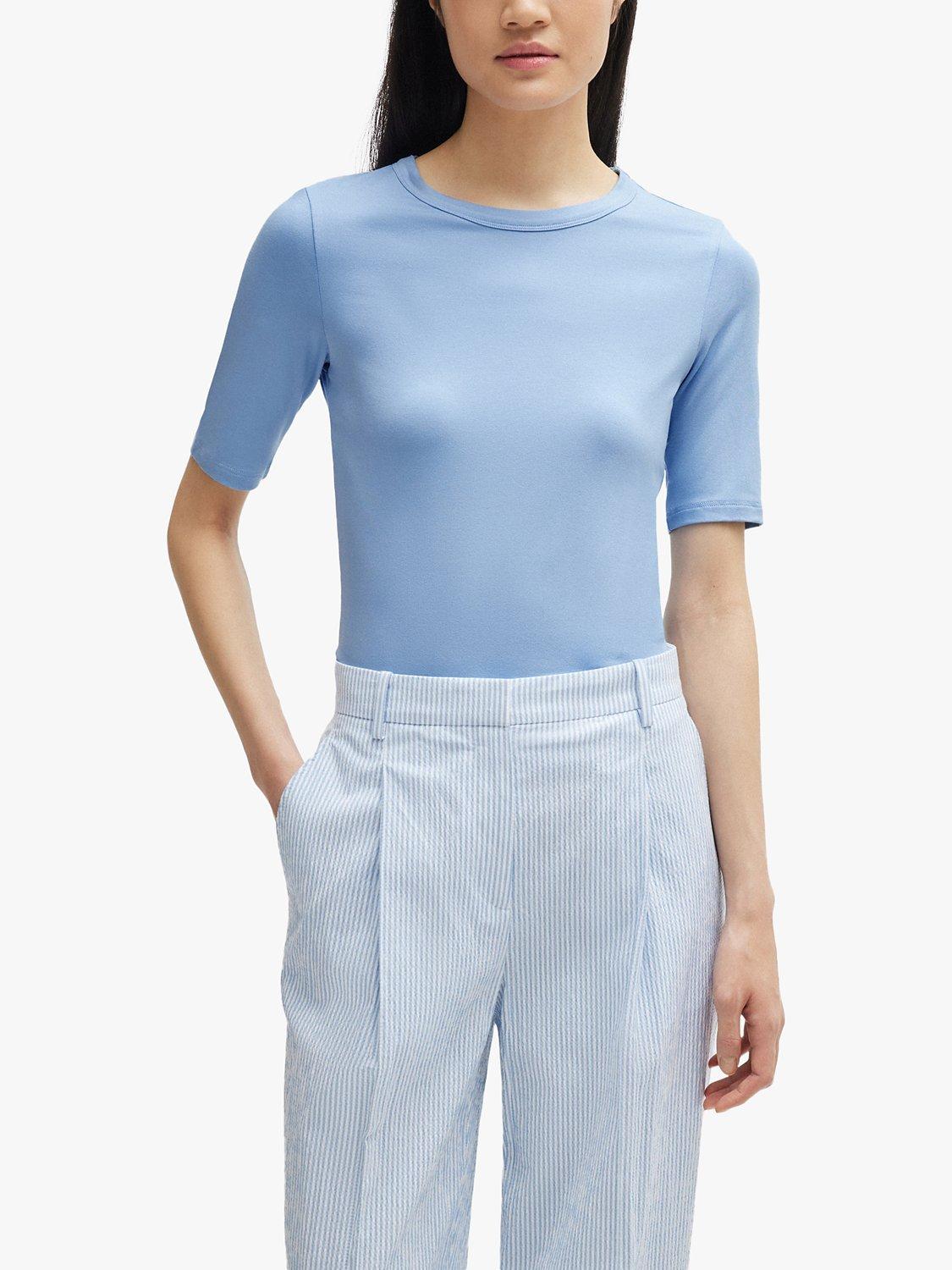 BOSS Efita Crew Neck T-Shirt, Blue