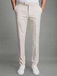 Reiss Found Draw Cord Waist Slim Fit Trousers, Stone