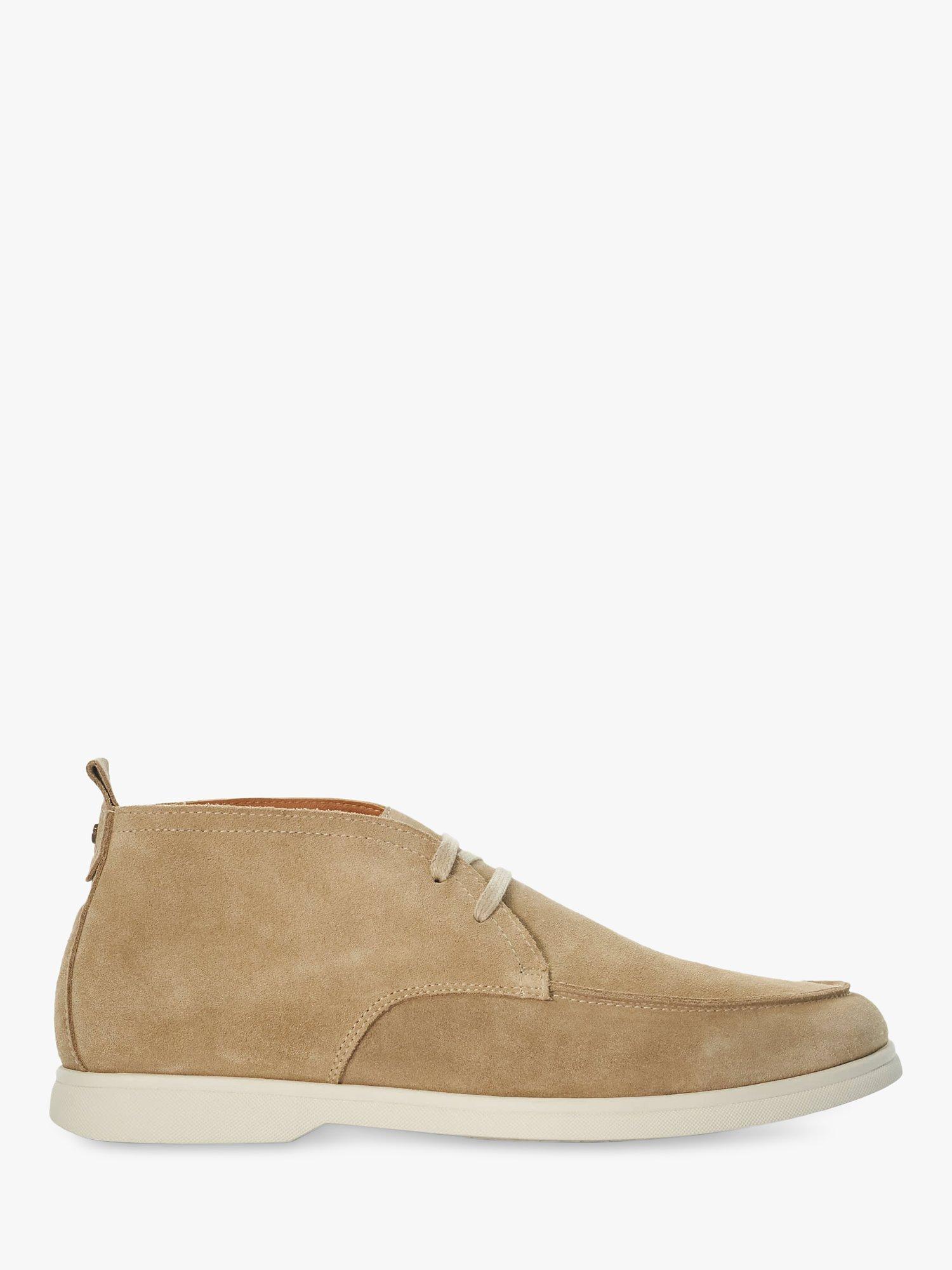 Dune Camly Lace Up Chukka Boots, Stone-suede
