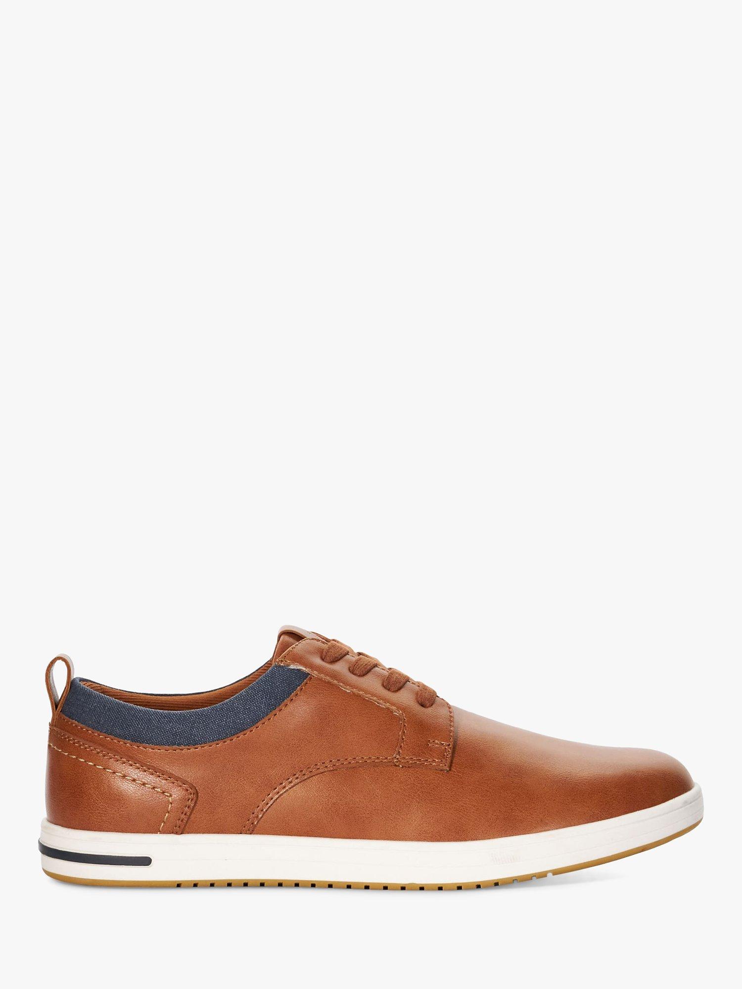 Dune London Travels Collar Detail Trainers, Tan