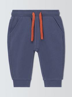 John Lewis ANYDAY Baby Cotton Joggers, Blue