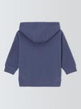 John Lewis ANYDAY Baby Cotton Hoodie, Blue