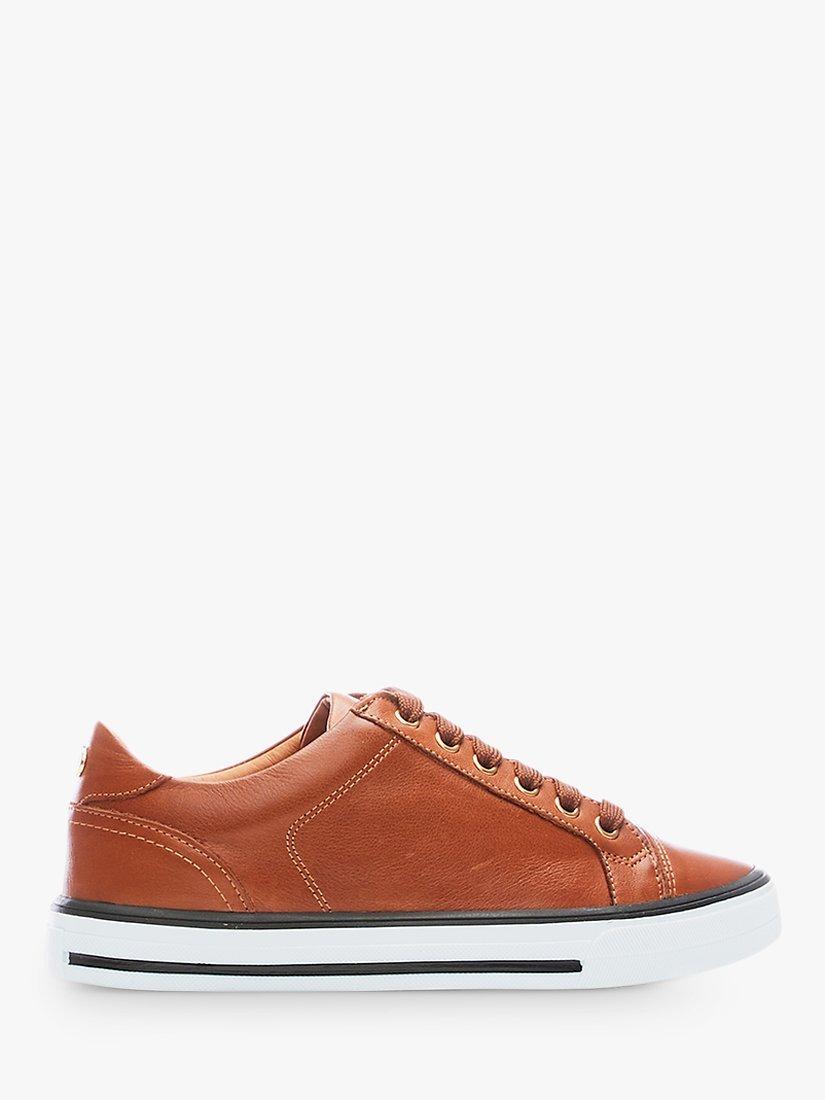 Moda in Pelle Amoreti Leather Low Top Casual Shoes, Tan
