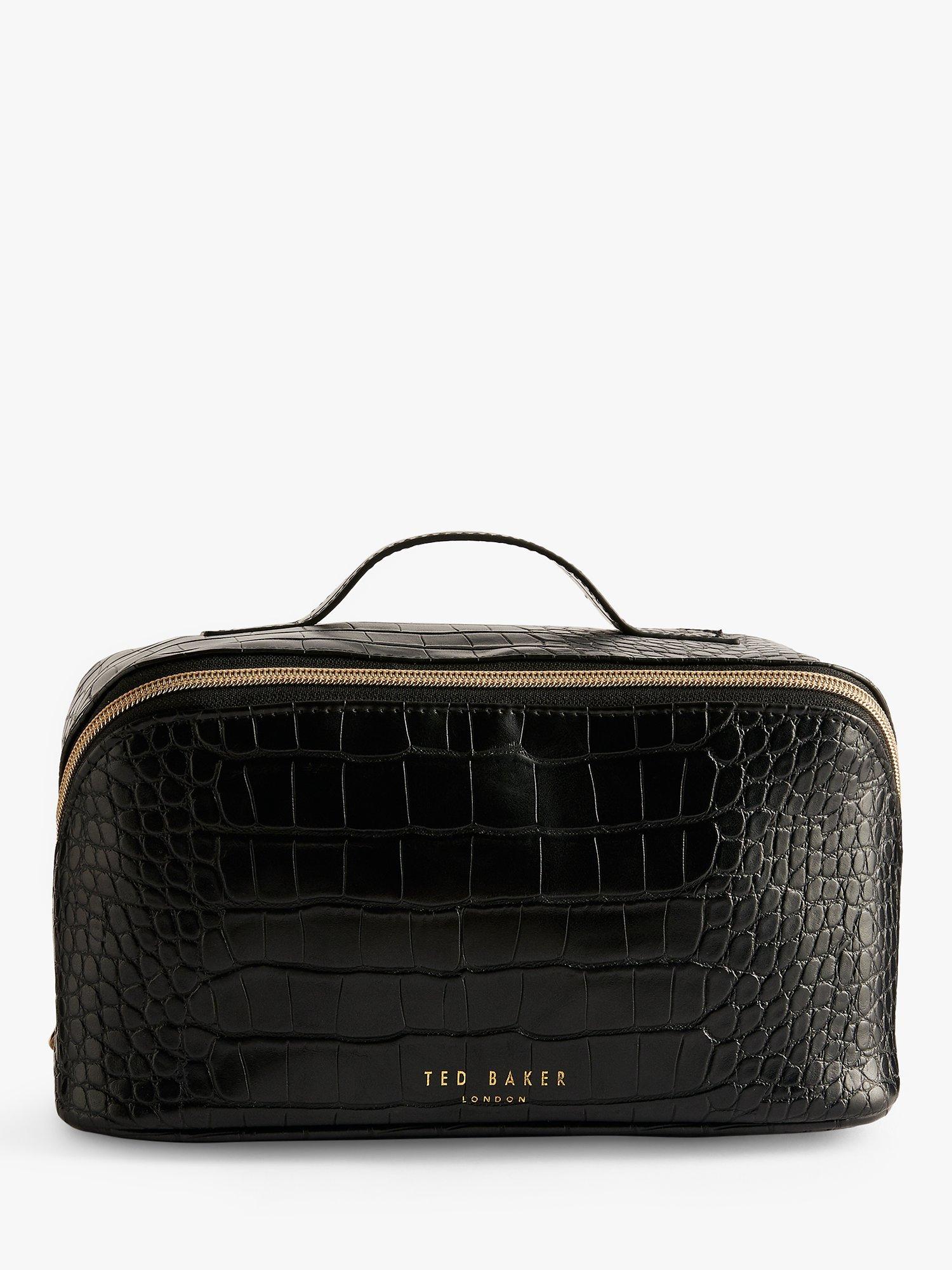 Ted Baker Haanas Croc Effect Large Wash Bag