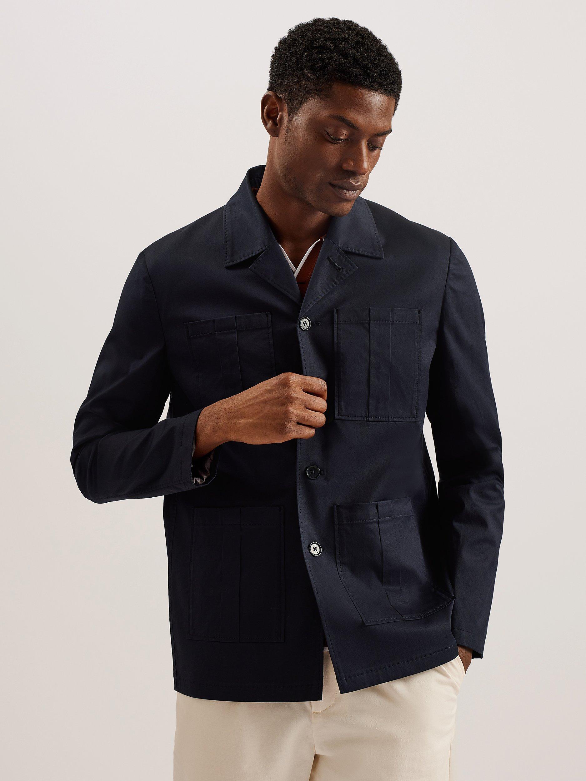 Ted Baker Bathley Tailored Safari Jacket, Navy