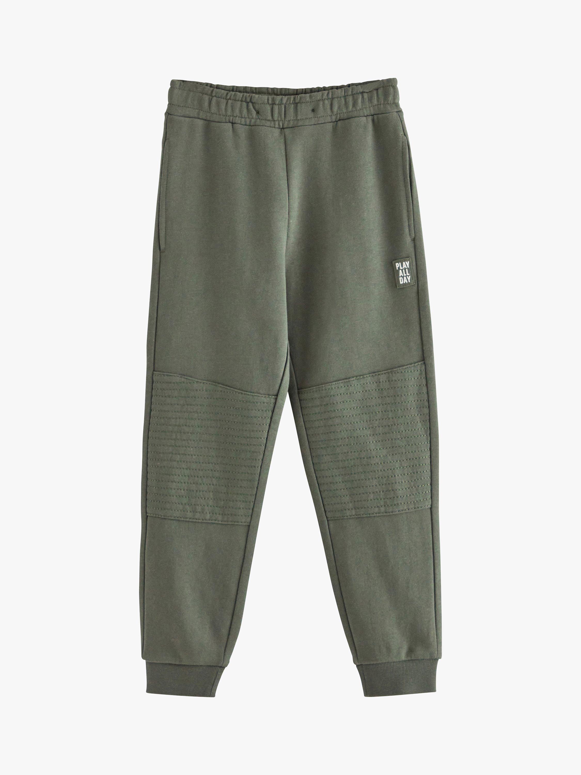 Lindex Kids' Essential Reinforced Knee Trousers, Dark Dusty Khaki