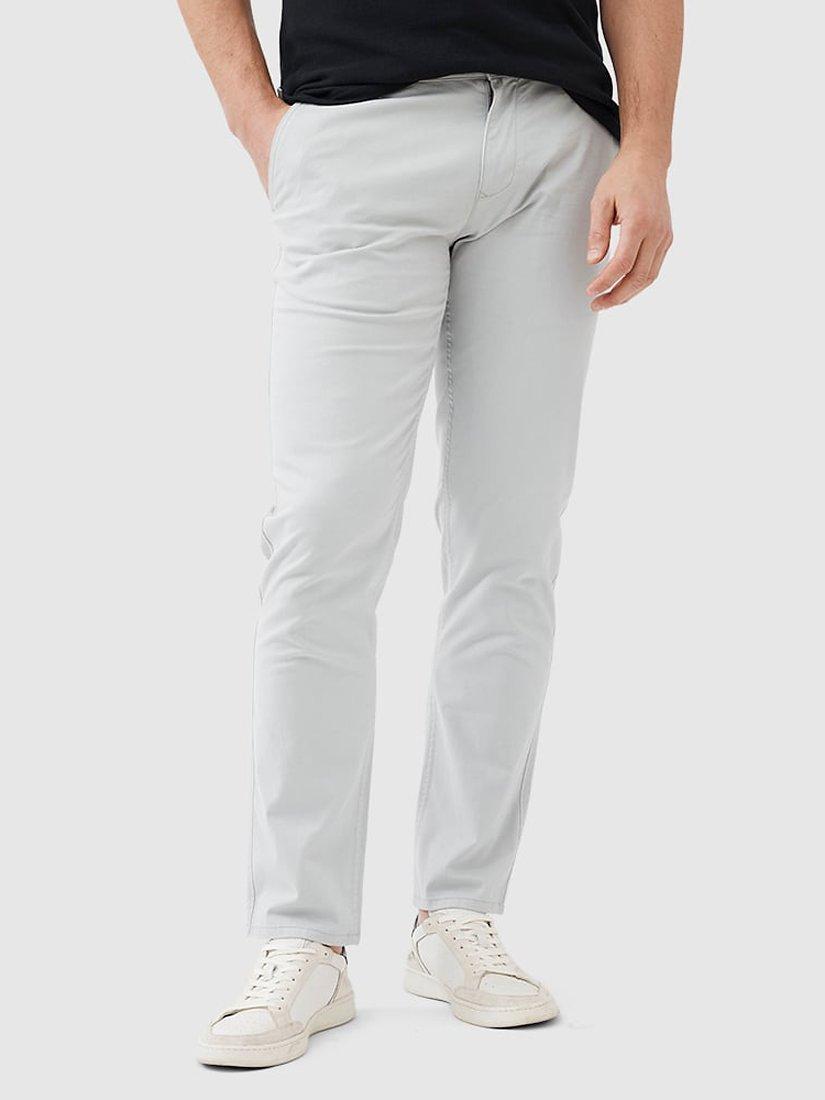 Product image 1 of 6, which shows Rodd & Gunn Thomas Road Stretch Cotton Custom Fit Chino Trousers, Pebble, 28S