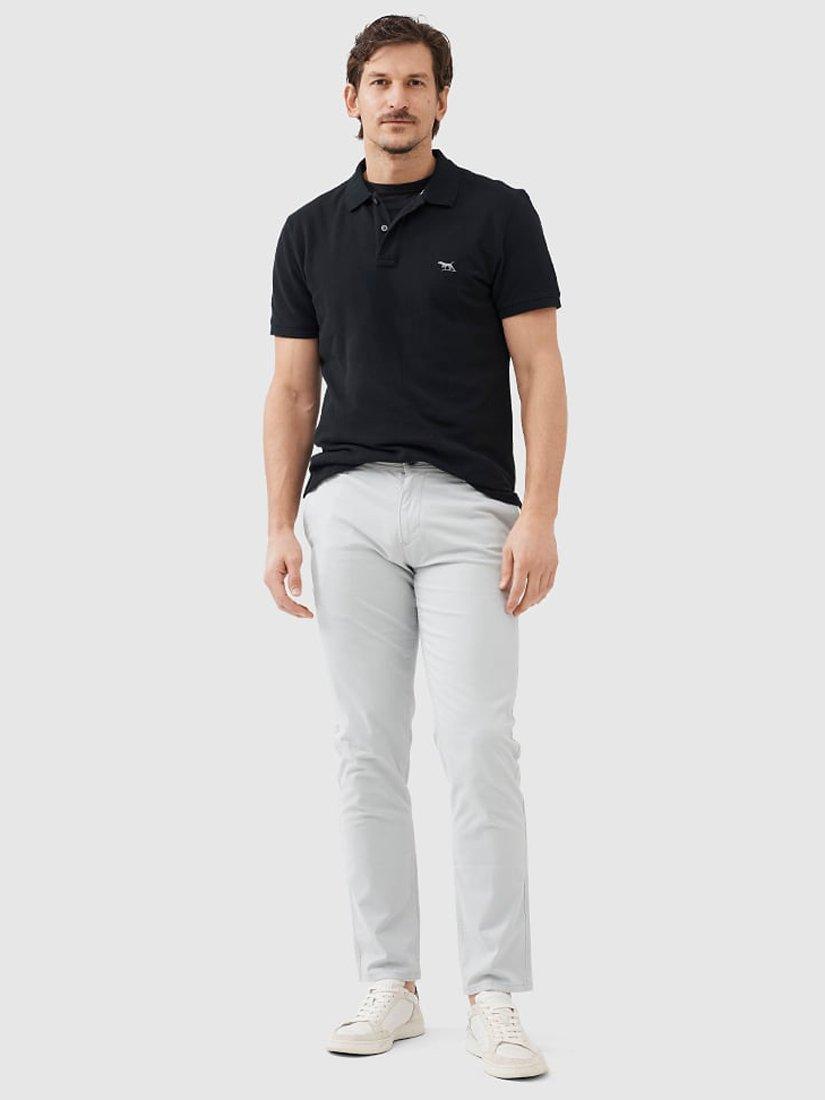 Product image 2 of 6, which shows Rodd & Gunn Thomas Road Stretch Cotton Custom Fit Chino Trousers, Pebble, 28S