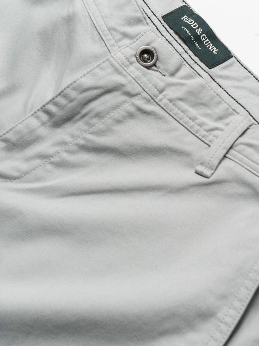 Product image 5 of 6, which shows Rodd & Gunn Thomas Road Stretch Cotton Custom Fit Chino Trousers, Pebble, 28S