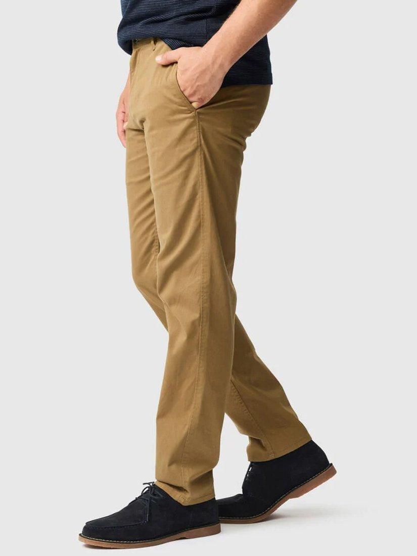 Product image 1 of 7, which shows Rodd & Gunn Thomas Road Stretch Cotton Custom Fit Chino Trousers, Camel, 28S
