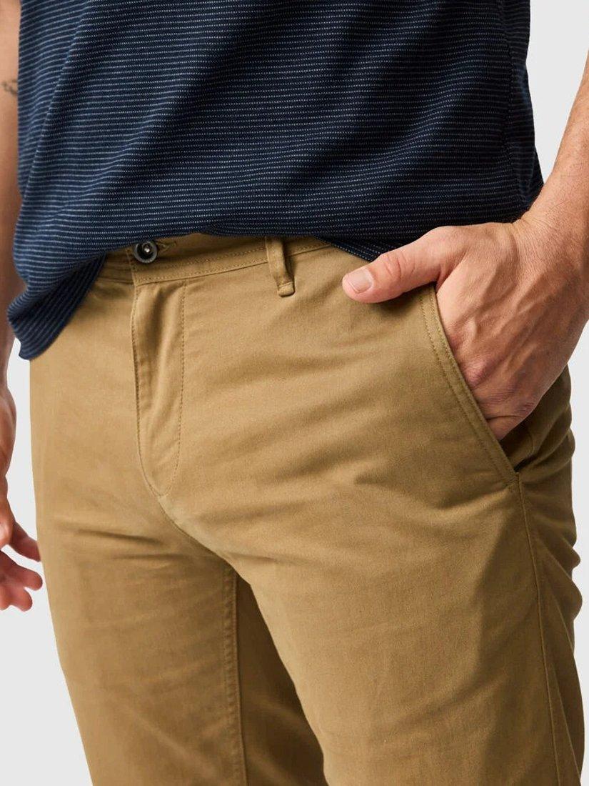 Product image 5 of 7, which shows Rodd & Gunn Thomas Road Stretch Cotton Custom Fit Chino Trousers, Camel, 28S