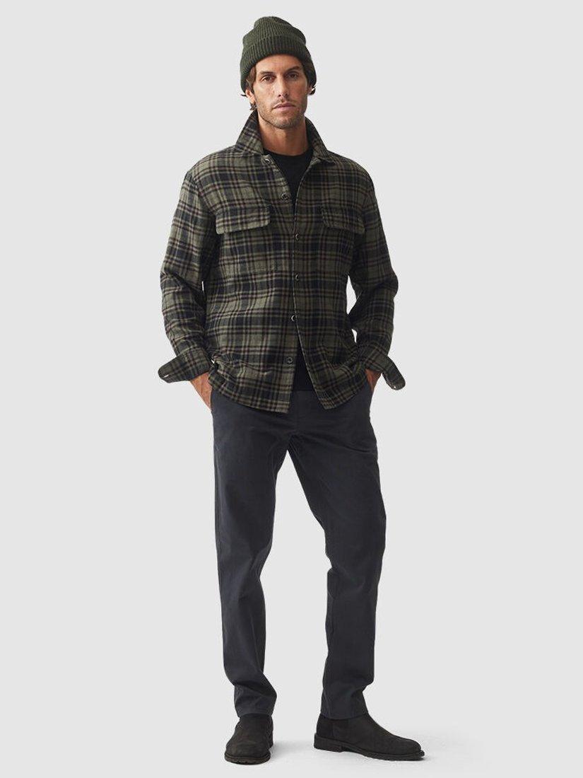 Product image 2 of 6, which shows Rodd & Gunn Thomas Road Stretch Cotton Custom Fit Chino Trousers, Coal, 28S