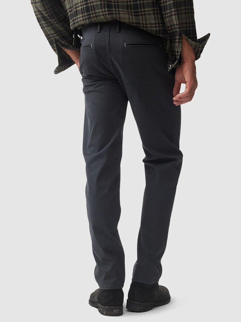 Product image 3 of 6, which shows Rodd & Gunn Thomas Road Stretch Cotton Custom Fit Chino Trousers, Coal, 28S