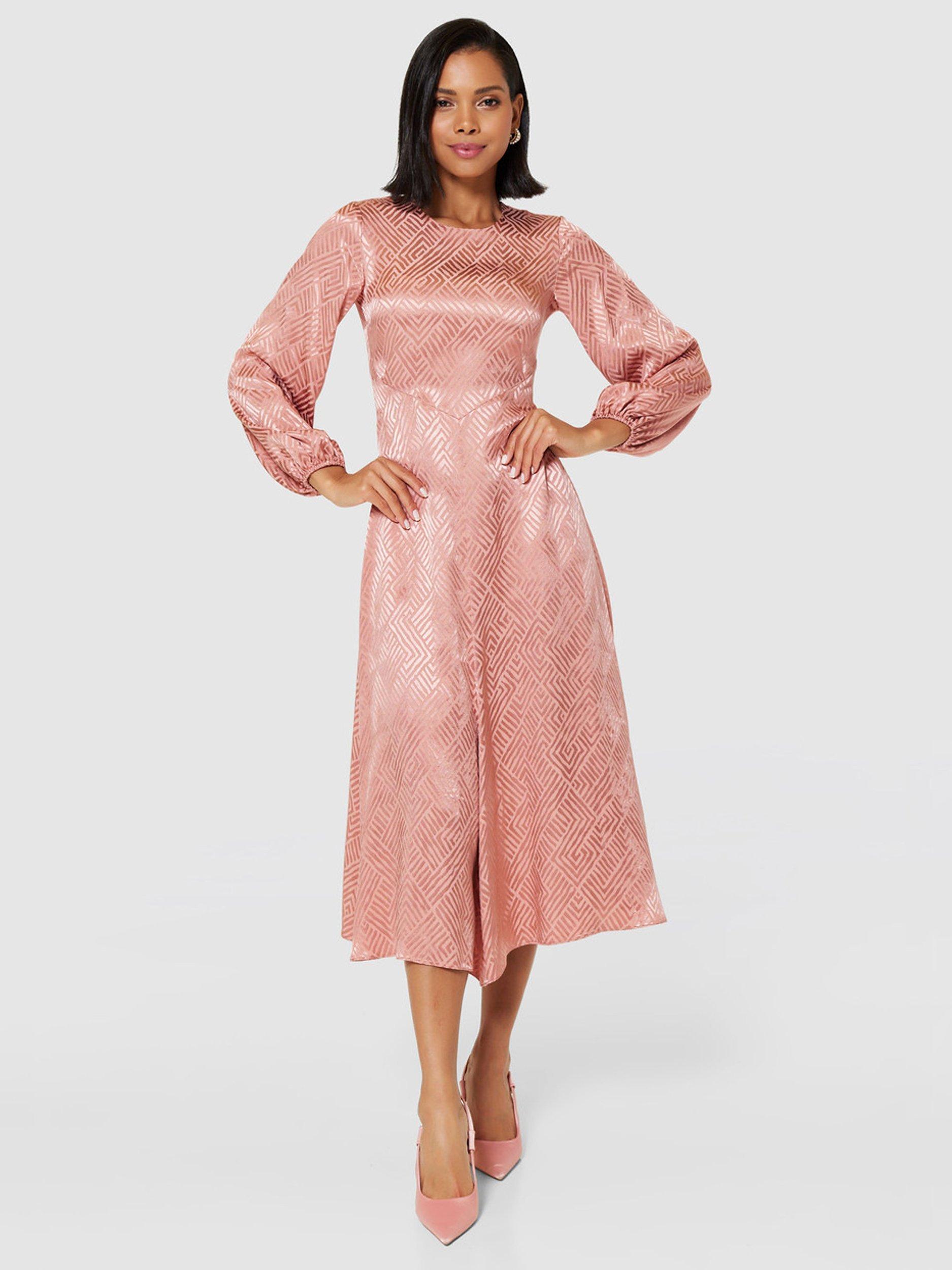 Closet London A-Line Midi Dress, Rose