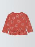 John Lewis ANYDAY Baby Floral Print Top, Orange