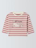 John Lewis ANYDAY Baby Best Friends Striped Top, Pink