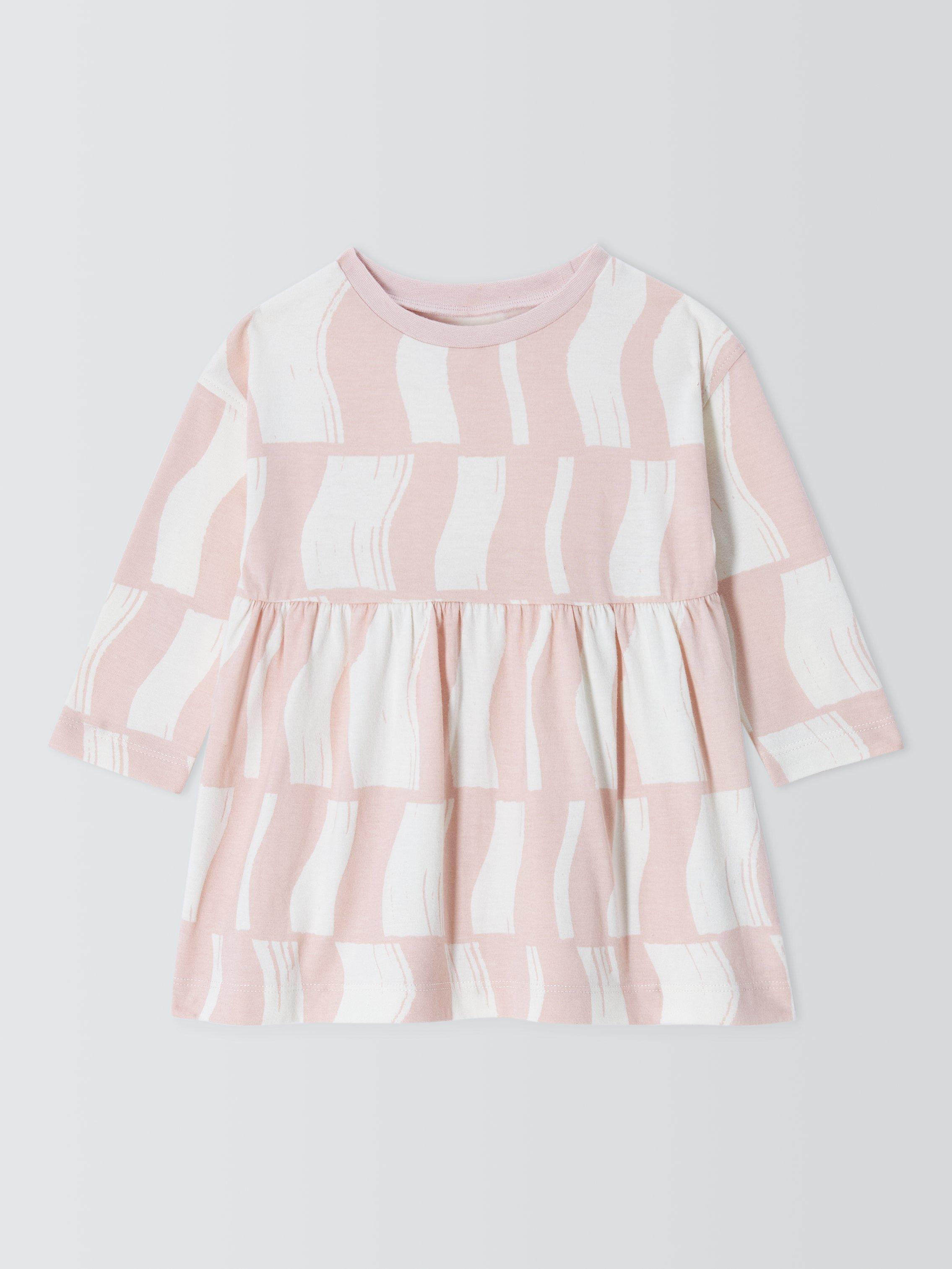 John Lewis ANYDAY Baby Splice Dress Pink