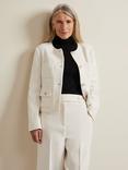 Phase Eight Ripley Boucle Jacket, Ivory