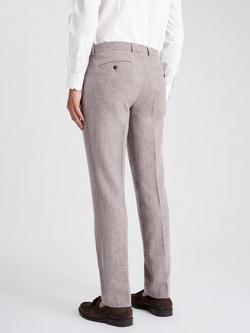 Moss Slim Fit Donegal Trousers - view 2, Stone