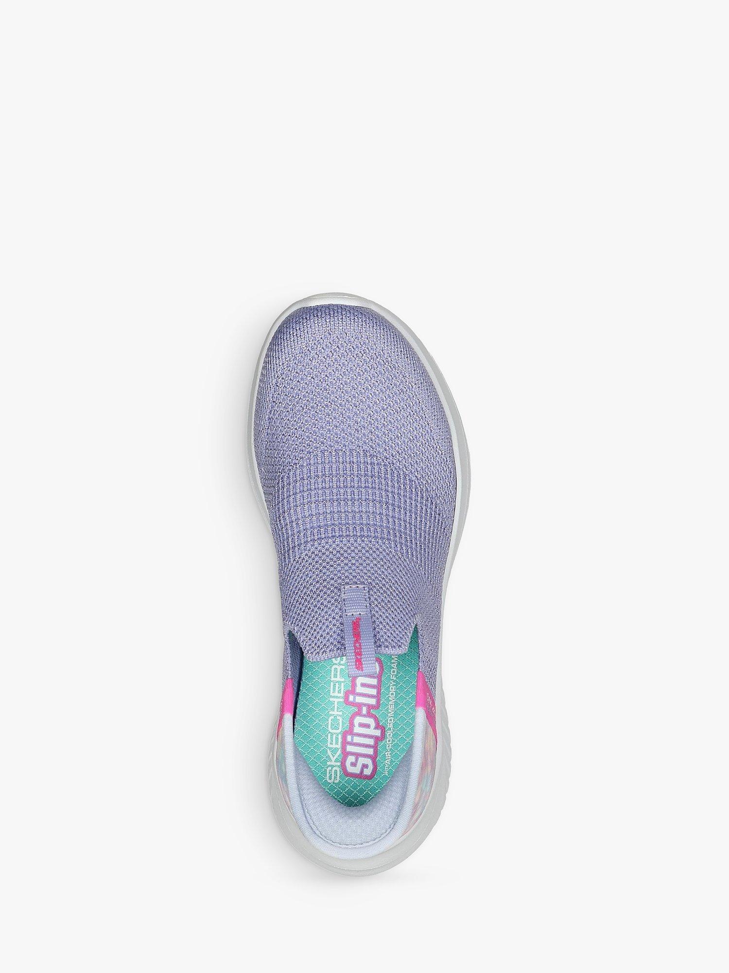 Product image 4 of 4, which shows Skechers Kids' Ultra Flex 3.0 Colory Wild Slip-Ins Trainers, Purple, 1.5