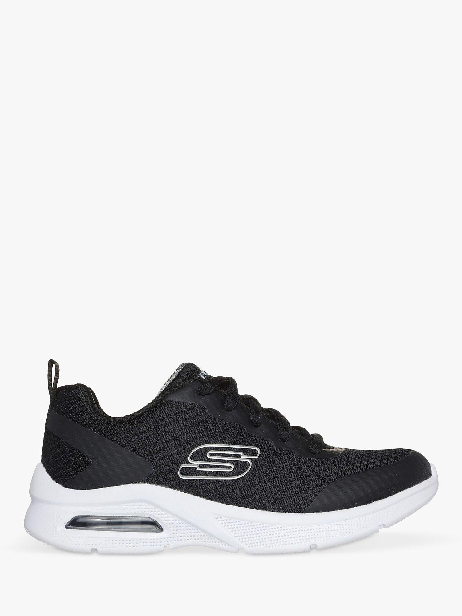 Skechers Kids Microspec Max Kaptix Lace Up Trainers Black