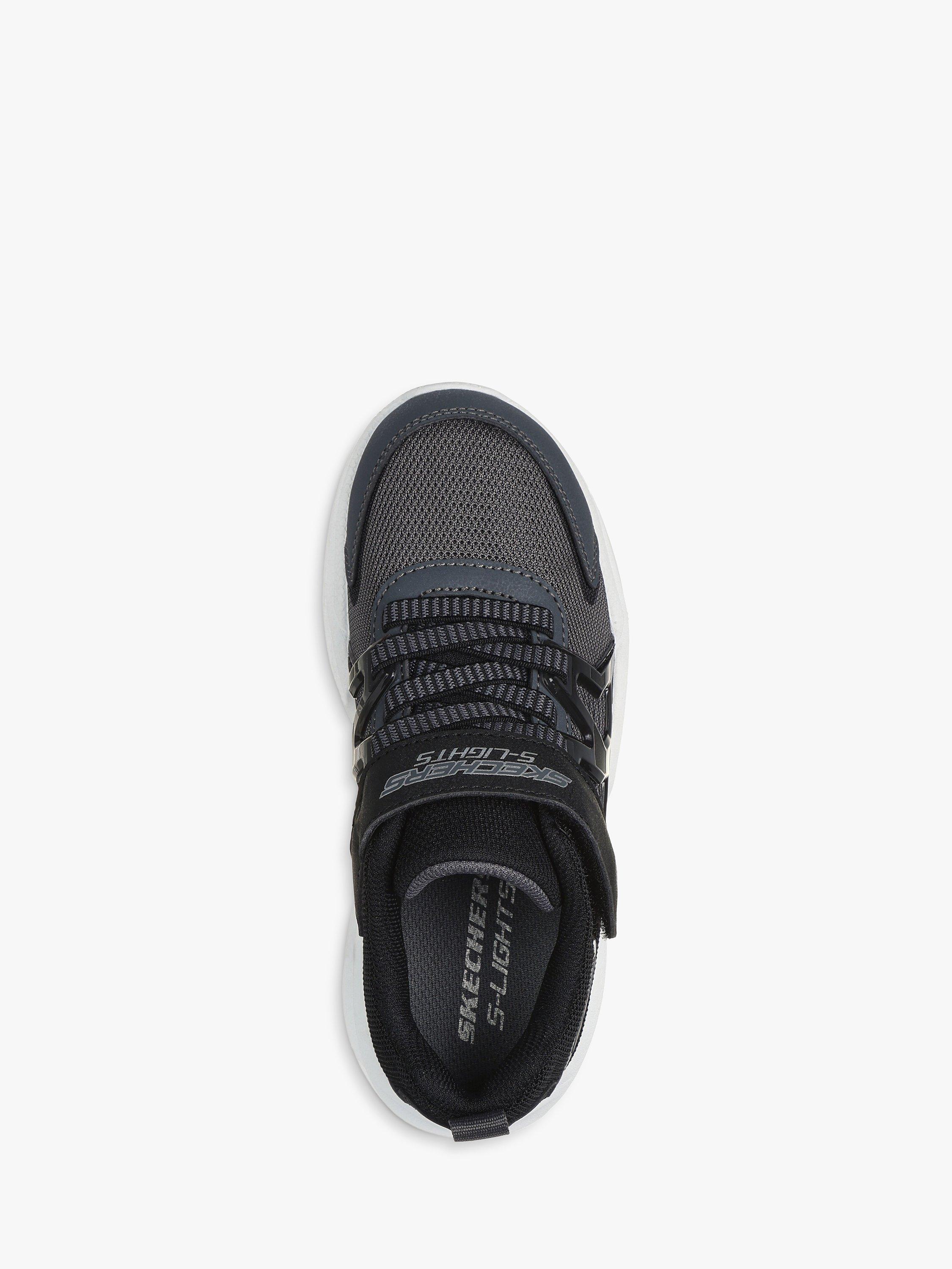 Product image 2 of 5, which shows Skechers Kids' S Lights Prismatron Light Up Trainers, Charcoal, 10.5 Jnr