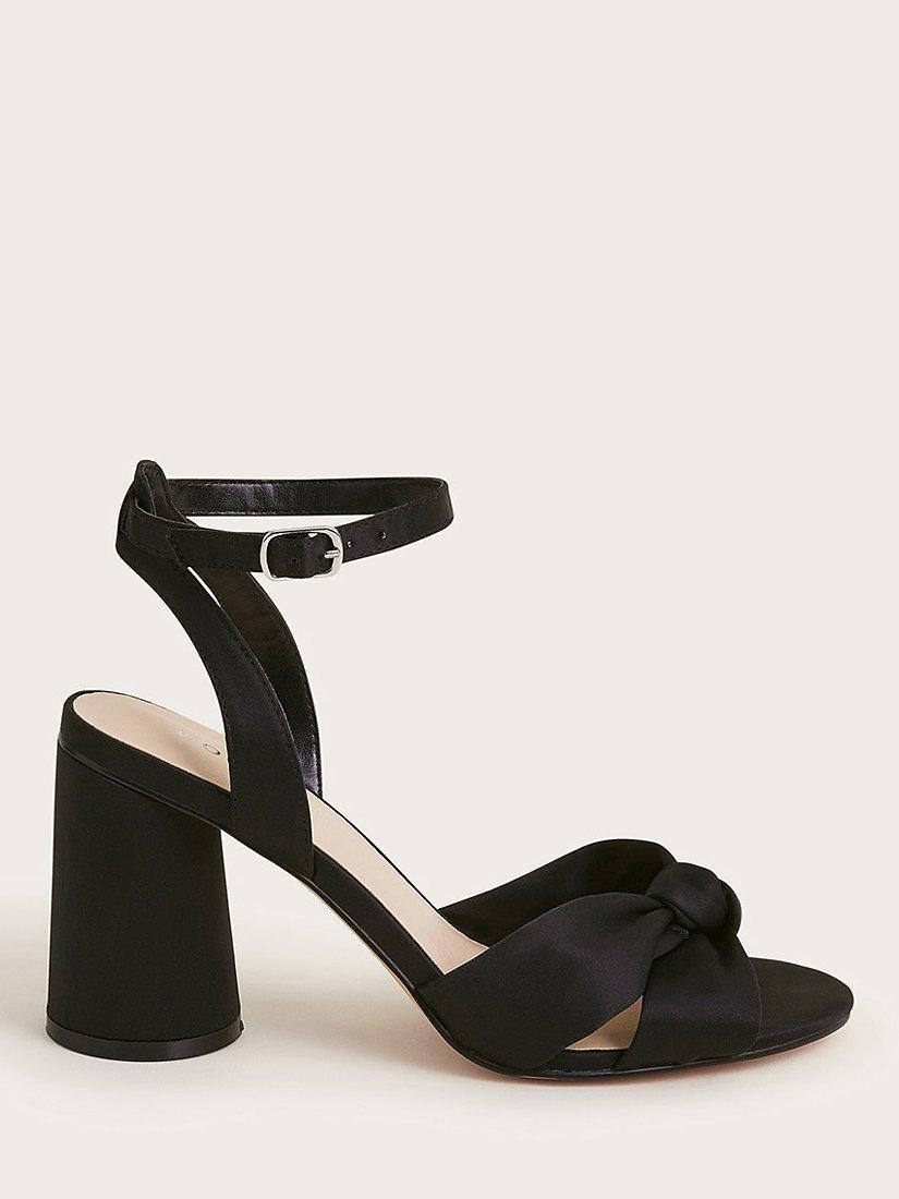 Monsoon Knot Front Sandals, Black