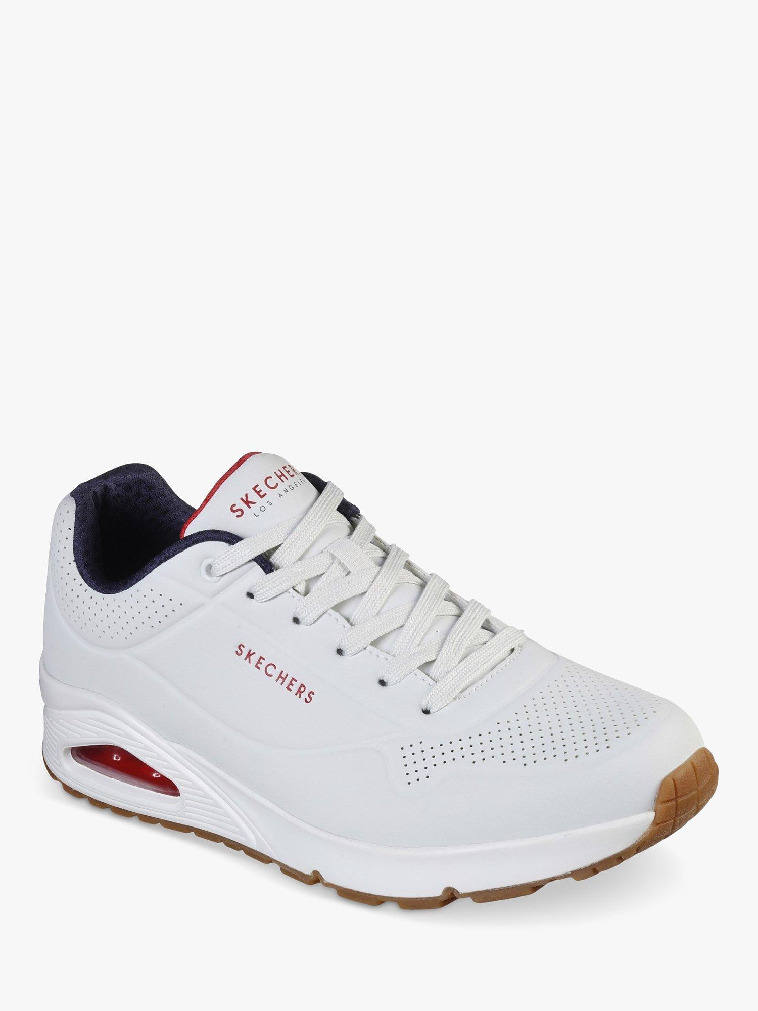 Skechers Uno Stand On Air Lace Up Shoes, White, 6