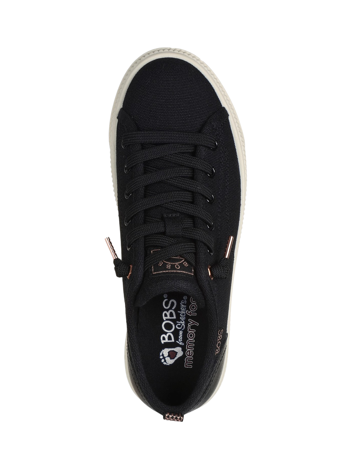 Product image 4 of 4, which shows Skechers BOBS Copa Chunky Trainers, Black, 3