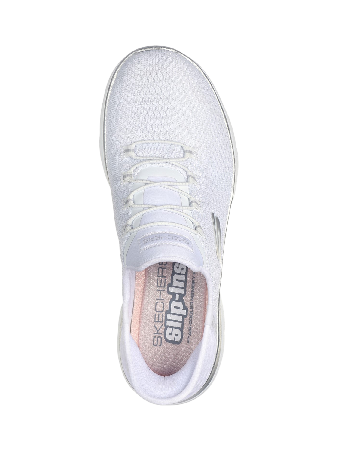 Product image 4 of 4, which shows Skechers Summits Diamond Dream Trainers, White/Silver, 6