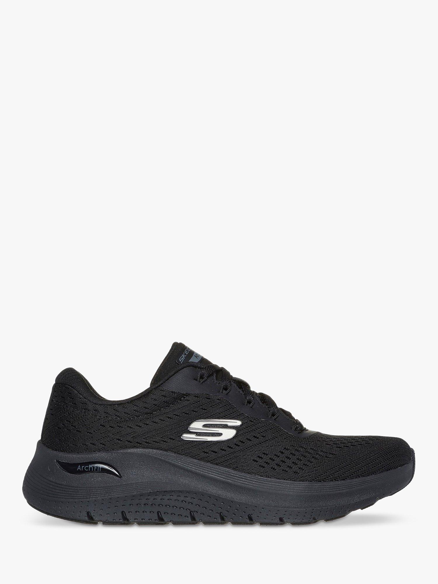 Product image 1 of 4, which shows Skechers Vegan Arch Fit 2.0 Big League Trainers, Black, 3