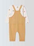 John Lewis Baby Lion Top and Dungaree Set, Yellow