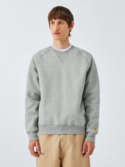 Carhartt WIP Regular Fit Jumper, Grey / Gold