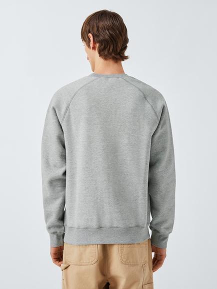 Carhartt WIP Chase Regular Fit Jumper - view 2, Grey / Gold