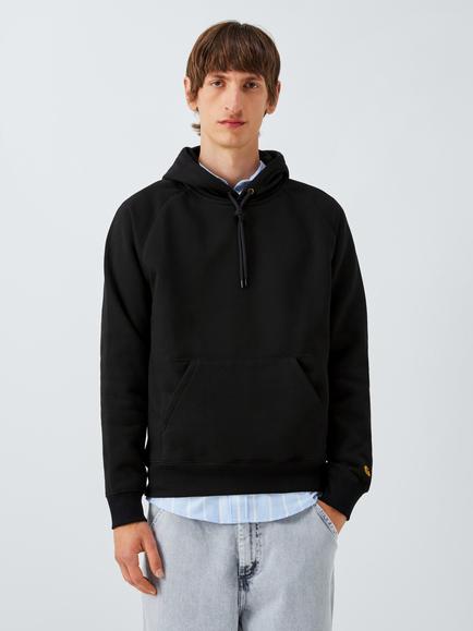 Carhartt WIP Chase Regular Fit Hoodie, Black, Black / Gold