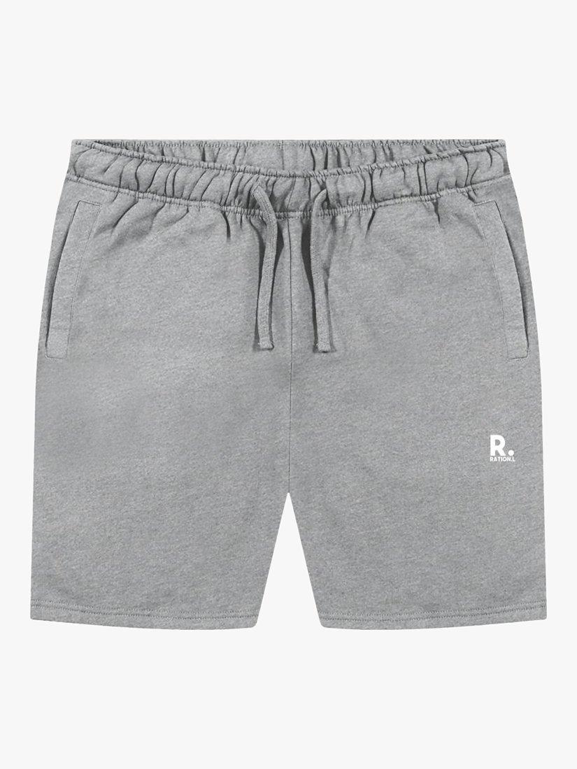 Product image 1 of 2, which shows RATION.L Unisex Organic Cotton Shorts, Athletic Grey, S