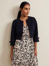 Phase Eight Cropped Jacket, Black