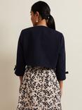 Phase Eight Petite Zoelle Bow Detail Tailored Jacket, Navy