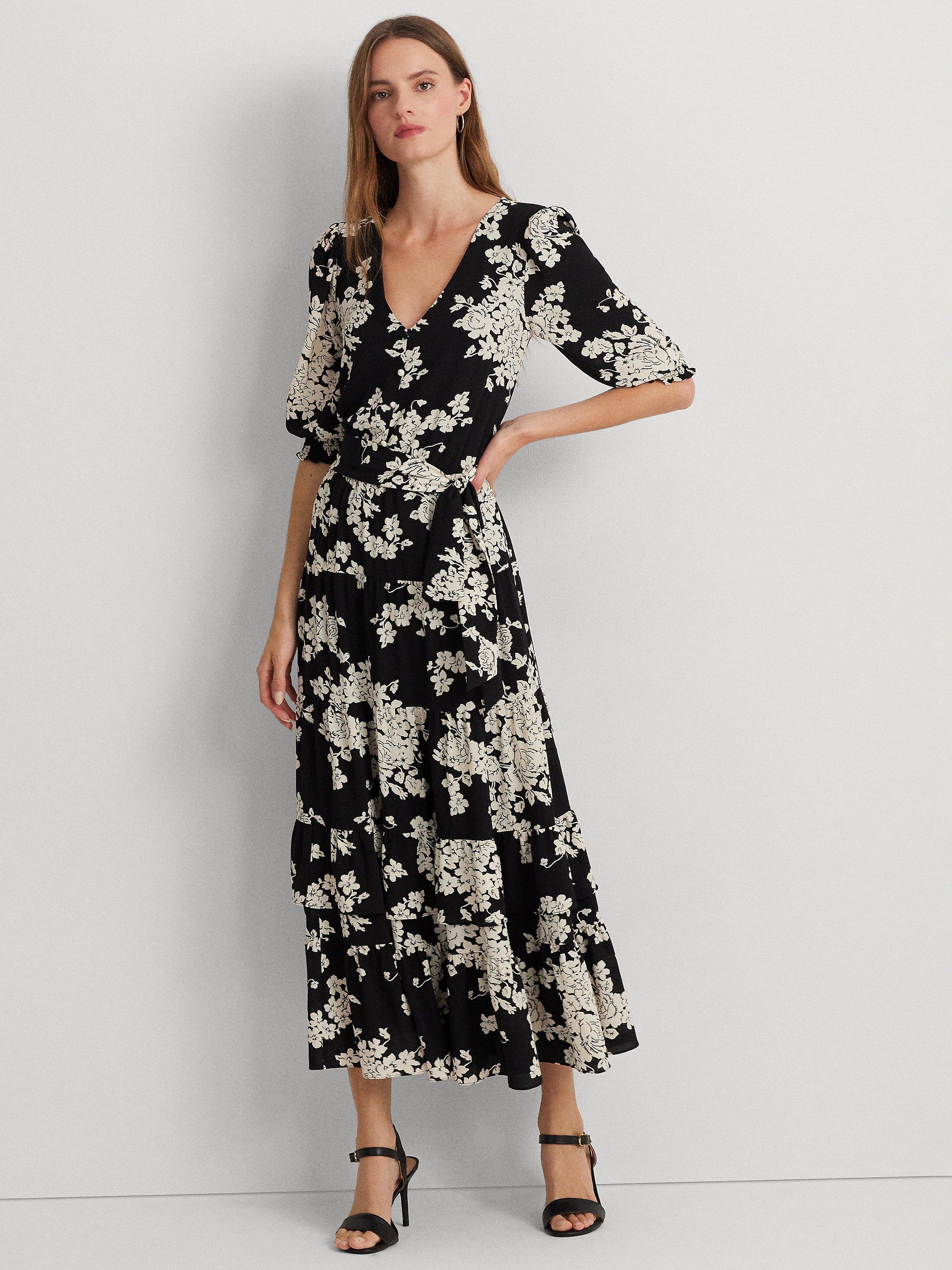 Lauren Ralph Lauren Jehonathan Floral Dress, Black