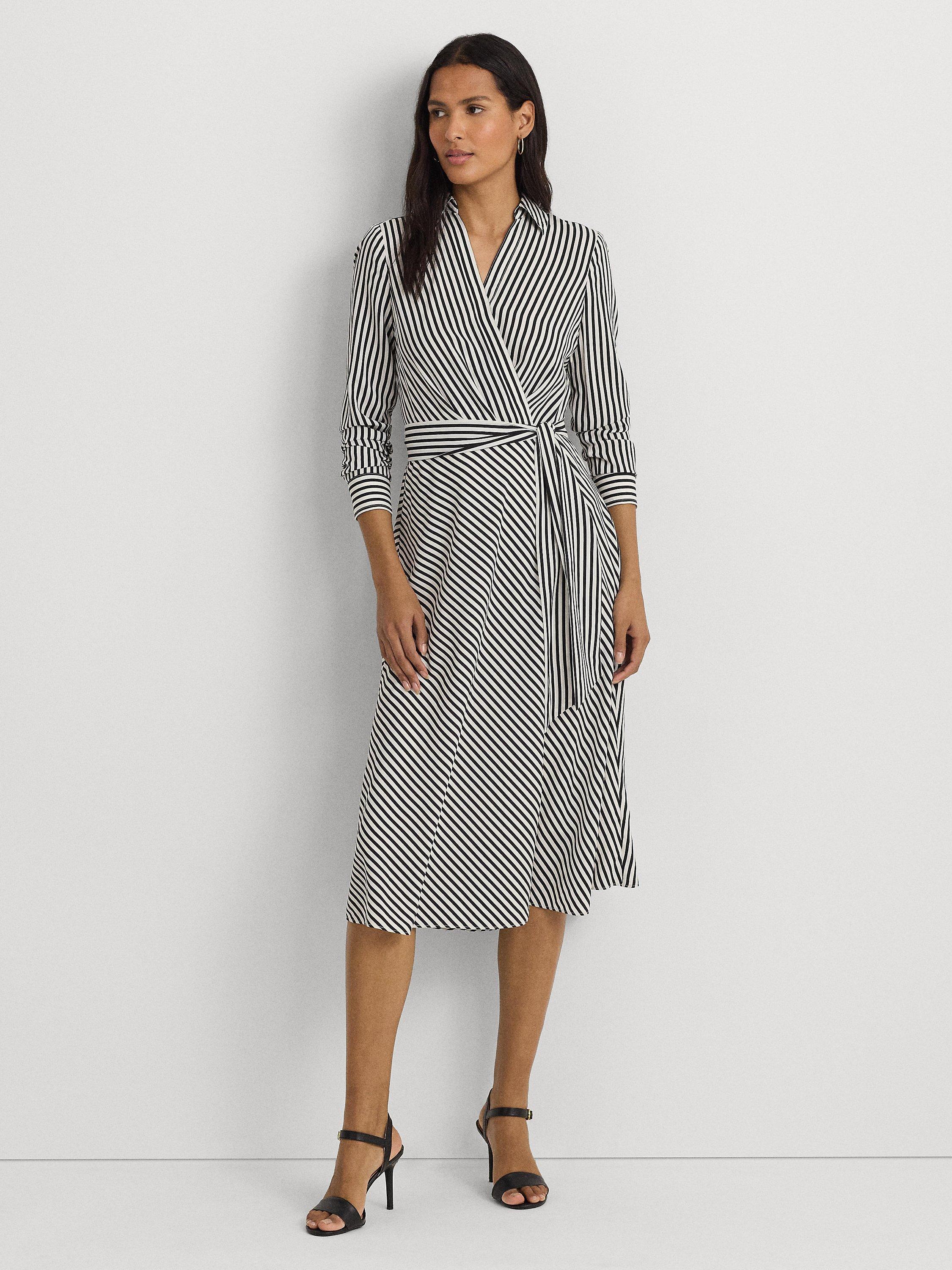 Lauren Ralph Lauren Rowella Stripe Dress, Neutral